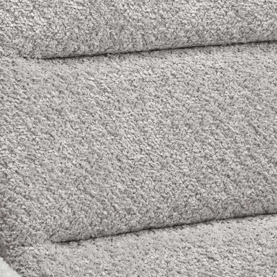 Boucle Armlehnstuhl mit Holz-Drehgestell - Udolph (2er Set)^Wohnen Discount