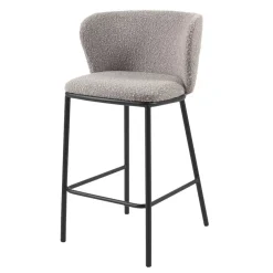 Wohnen Boucle Barstühle mit 65 cm Sitzhöhe - Lucaz (2er Set)