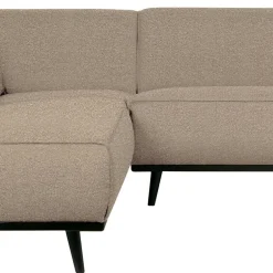 Boucle Polsterecke in Beige mit Federkern - Amindo^Wohnen