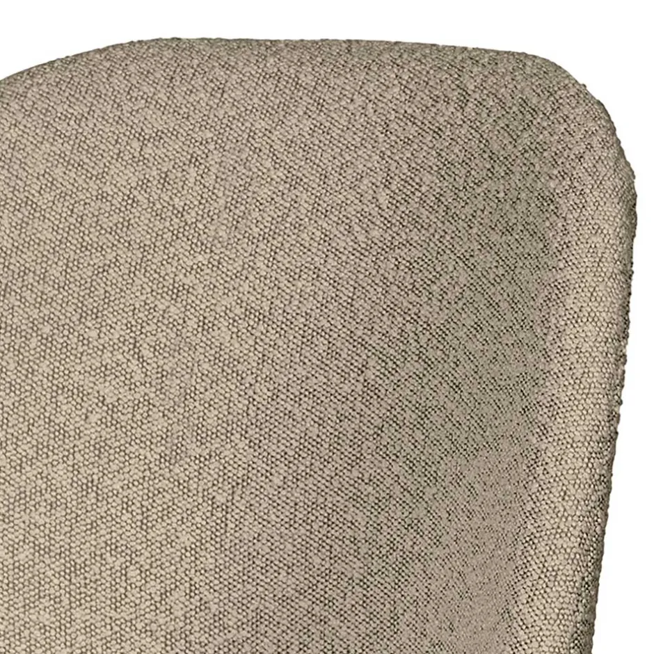 Wohnen Boucle Polsterstühle in Beige - Laderla (2er Set)
