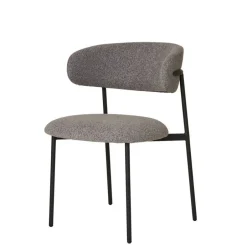 Wohnen Boucle Polsterstuhl im Skandi Design - Tornado (2er Set)