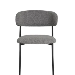 Wohnen Boucle Polsterstuhl im Skandi Design - Tornado (2er Set)