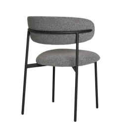 Wohnen Boucle Polsterstuhl im Skandi Design - Tornado (2er Set)