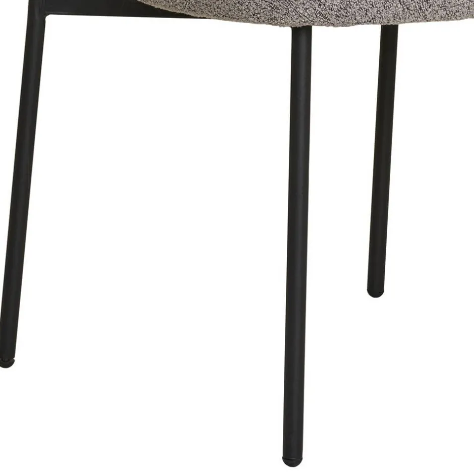 Wohnen Boucle Polsterstuhl im Skandi Design - Tornado (2er Set)