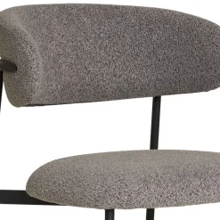 Wohnen Boucle Polsterstuhl im Skandi Design - Tornado (2er Set)