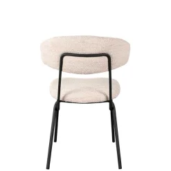 Wohnen Boucle Polsterstuhl in Beigegrau - Flair (2er Set)