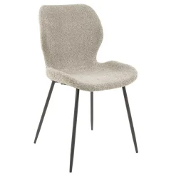 Boucle Schalenstühle in Beige - Dirava (4er Set)^Wohnen