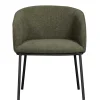 Wohnen Boucle Tischsessel in Dunkelgrün - Norian
