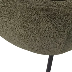 Wohnen Boucle Tischsessel in Dunkelgrün - Norian