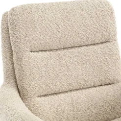 Wohnen Boucle Tischsessel mit Holz Drehgestell - Corpus (2er Set)