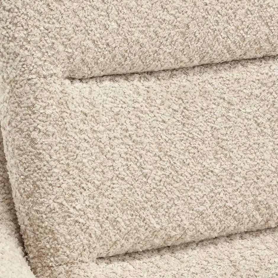 Wohnen Boucle Tischsessel mit Holz Drehgestell - Corpus (2er Set)