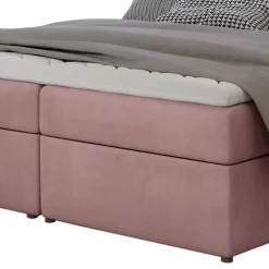 Wohnen Boxbett in Altrosa - matter Samt - Fernand