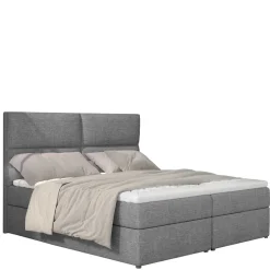 Boxbett mit grauem Webstoffbezug - Loerena^Wohnen Online