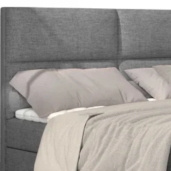 Boxbett mit grauem Webstoffbezug - Loerena^Wohnen Online