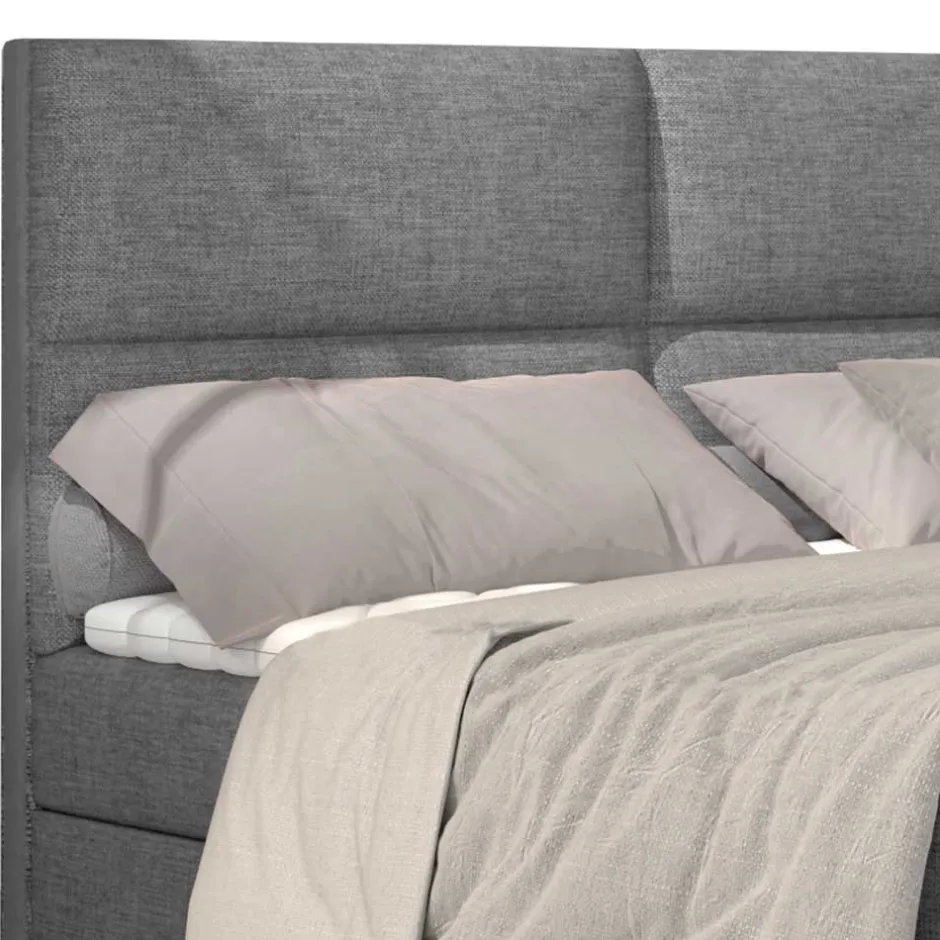 Boxbett mit grauem Webstoffbezug - Loerena^Wohnen Online