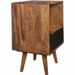 Wohnen Boxspring Nachtschrank Cospic im Retro Design