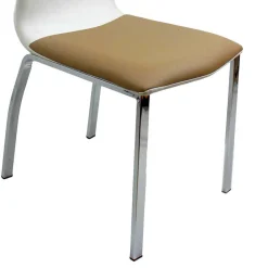 Wohnen Braun Weiße Tischgruppe Sisela mit ausziehbarem Tisch (fünfteilig)