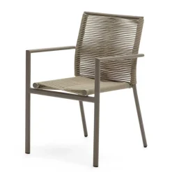 Braune Armlehnenstühle Indoor & Outdoor - Fivizano (4er Set)^Wohnen Clearance