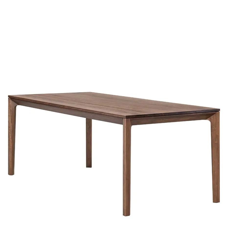 Wohnen Brauner Esszimmertisch aus Nussbaum Holz - Caceres