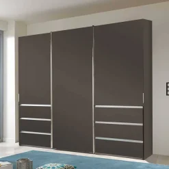Brauner Kombi-Kleiderschrank 300 cm breit - Yana^Wohnen Clearance