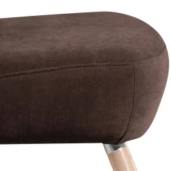 Wohnen Brauner Wohnzimmersessel aus Velours - Hippa