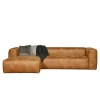 Braunes Ecksofa aus Leder recycelt Robert 305cm breit^Wohnen Online