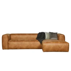 Braunes Ecksofa aus Leder recycelt Robert 305cm breit^Wohnen Online