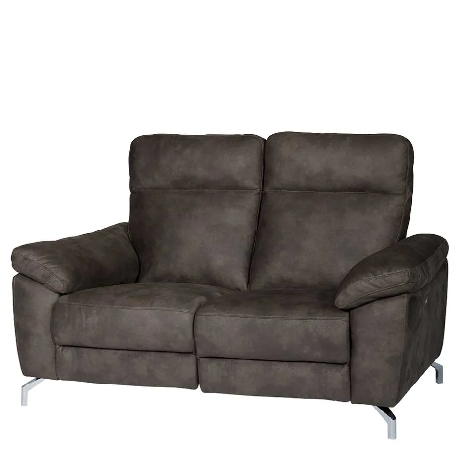 Braunes 2er Sofa mit Relaxfunktion - Extrados^Wohnen Best