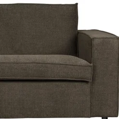 Braunes Wohnzimmersofa in L-Form aus Webstoff - Bravassa^Wohnen Clearance