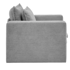 Breitcord Sessel in Hellgrau - Tessina^Wohnen Discount