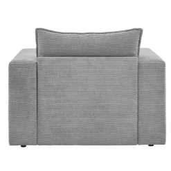 Breitcord Sessel in Hellgrau - Tessina^Wohnen Discount