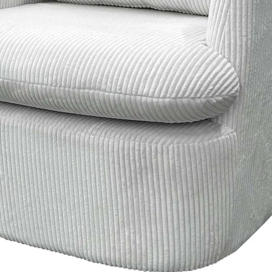 Wohnen Breitcord Sessel in Offwhite - Fenturam