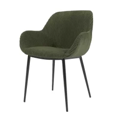 Breitcord Stühle in Dunkelgrün - Rovakis (4er Set)^Wohnen Discount