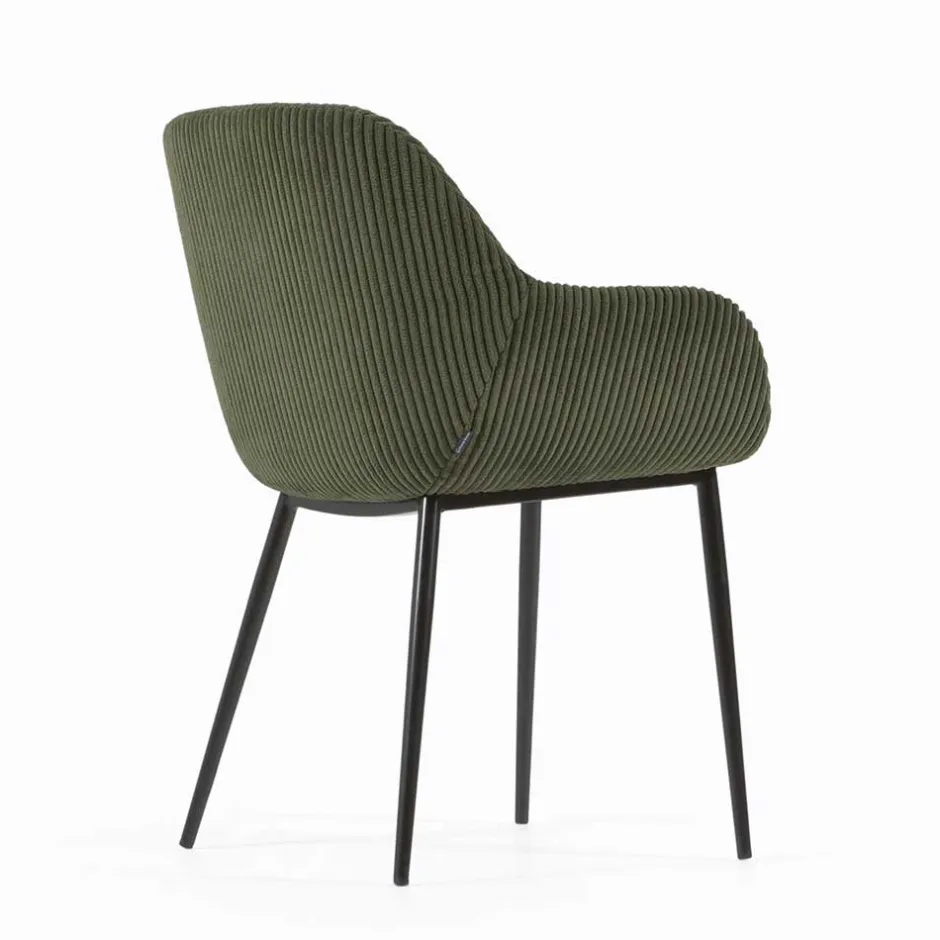 Breitcord Stühle in Dunkelgrün - Rovakis (4er Set)^Wohnen Discount