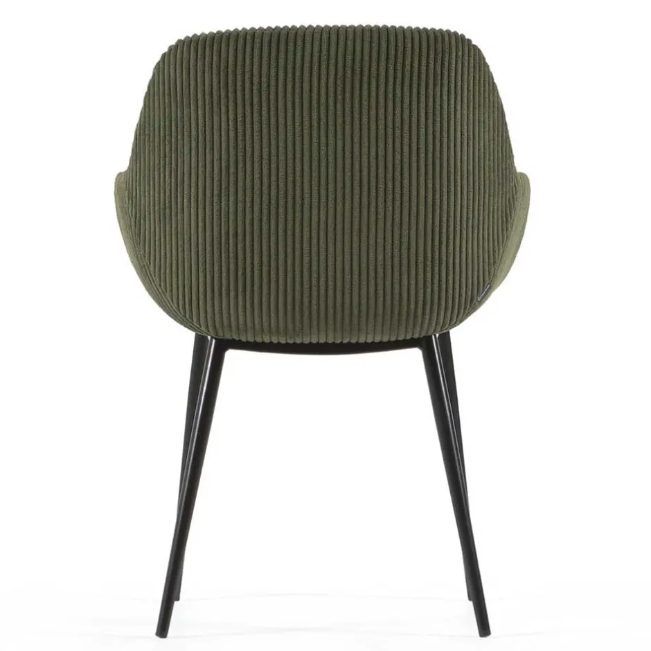 Breitcord Stühle in Dunkelgrün - Rovakis (4er Set)^Wohnen Discount