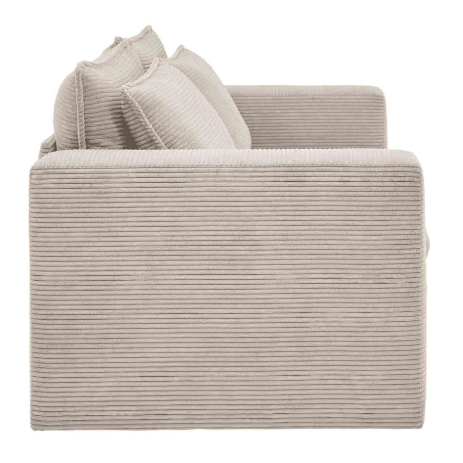 Wohnen Breitcord Zweisitzer in Beige - Jony