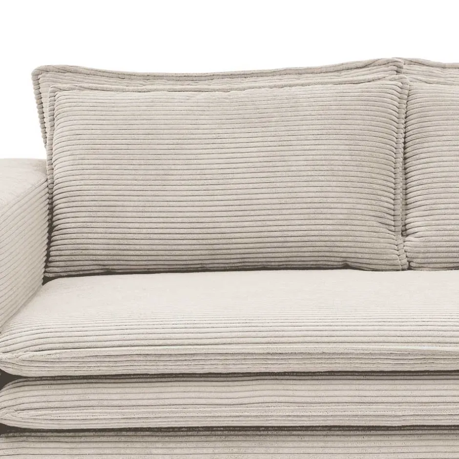 Wohnen Breitcord Zweisitzer in Beige - Jony