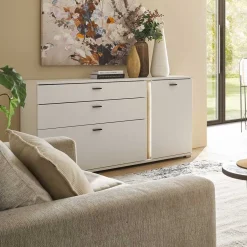 Breite Kombi-Kommode mit LED Beleuchtung - Racelyn^Wohnen