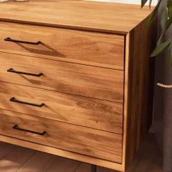 Breite Kommode mit vier Schubladen & Tür - Kerfa^Wohnen Hot