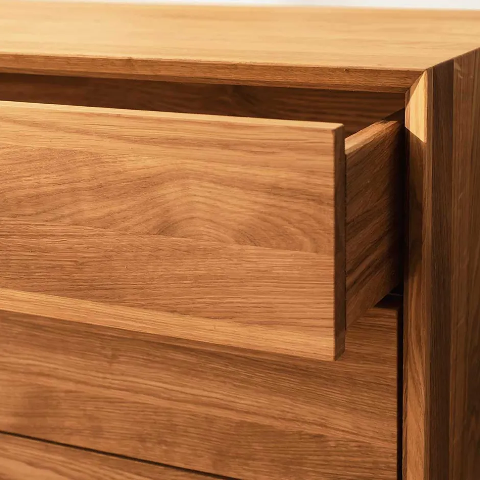 Breite Kommode mit vier Schubladen & Tür - Kerfa^Wohnen Hot