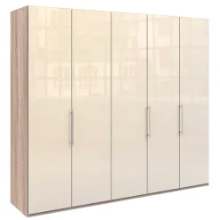 Breiter Falttüren-Schrank in Creme - Rativian^Wohnen Discount