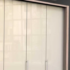 Breiter Falttüren-Schrank in Creme - Rativian^Wohnen Discount