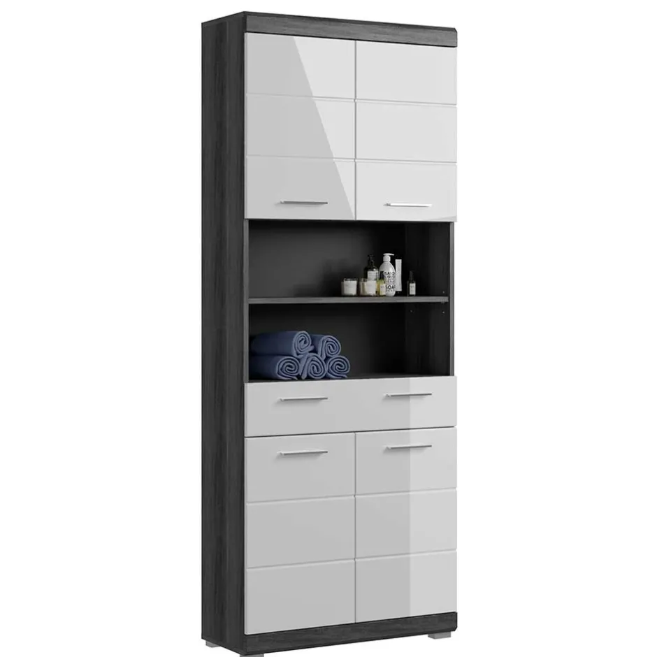 Breiter Hochschrank fürs Bad 74x191x31 cm - Nancys^Wohnen Hot