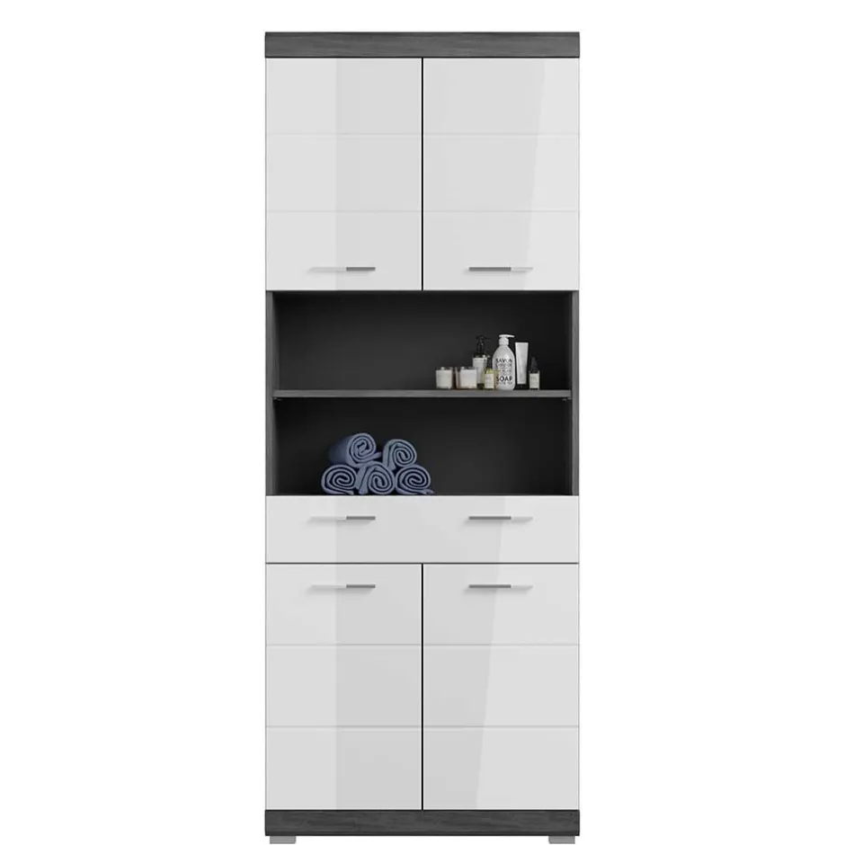 Breiter Hochschrank fürs Bad 74x191x31 cm - Nancys^Wohnen Hot