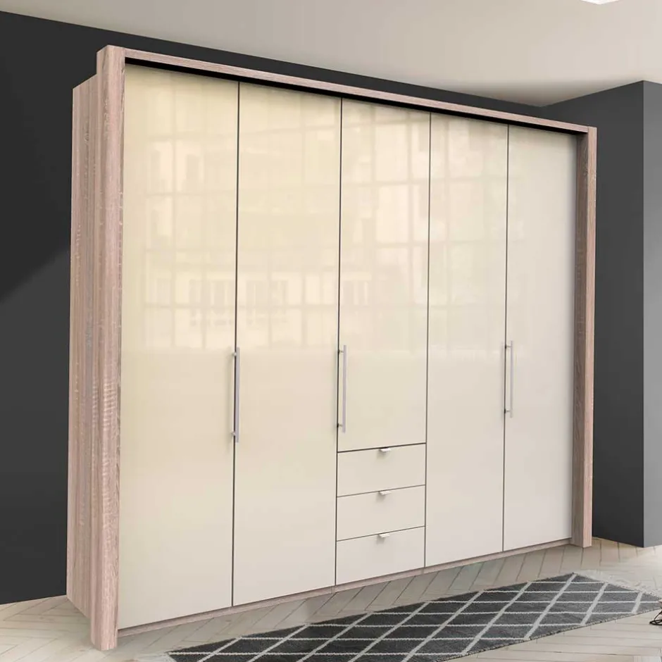Breiter Kleiderschrank mit 2 Falttüren - Rativian^Wohnen Hot