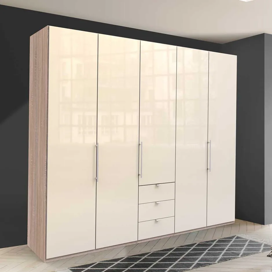Breiter Kleiderschrank mit 2 Falttüren - Rativian^Wohnen Hot