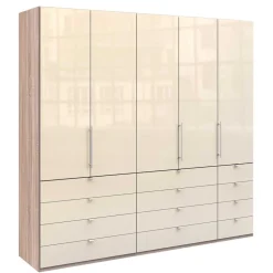 Wohnen Breiter Kleiderschrank mit 12 Schubladen - Rativian