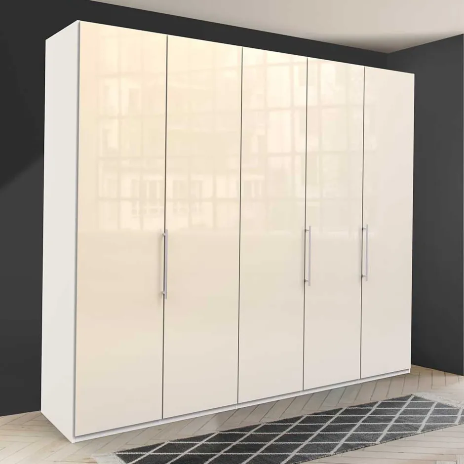 Breiter Schlafzimmerschrank in Cremefarben - Zidarie^Wohnen Sale