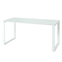 Wohnen Büro Arbeitstisch in Weiß mit Glas - Fidania