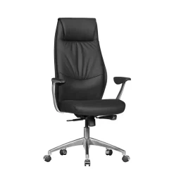 Büro Lederstuhl mit hoher Lehne - Sercan^Wohnen Online